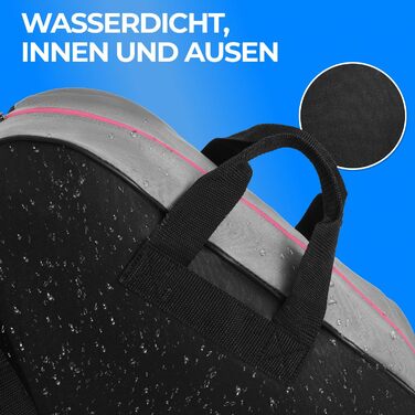 Сумка для ковзанів STYNGARD Montreal (Чорно-рожева) - для ковзанів та роликів, міцна тканина