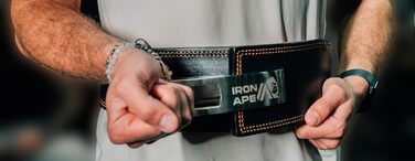 Пояс для важкої атлетики з напівконусом, шкіряний, для тренувань