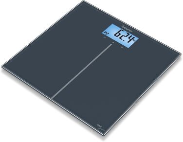 Цифрова скляна вага Beurer GS 280 BMI Genius з інтерпретацією ІМТ і кольоровим дисплеєм