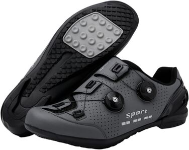 Велосипедні шкарпетки для чоловіків та жінок, шкарпетки для шосе, дихаючі велосипедні шкарпетки, для занять велоспортом в приміщенні, антиковзаючі, унісекс (сірий, 44 EU)