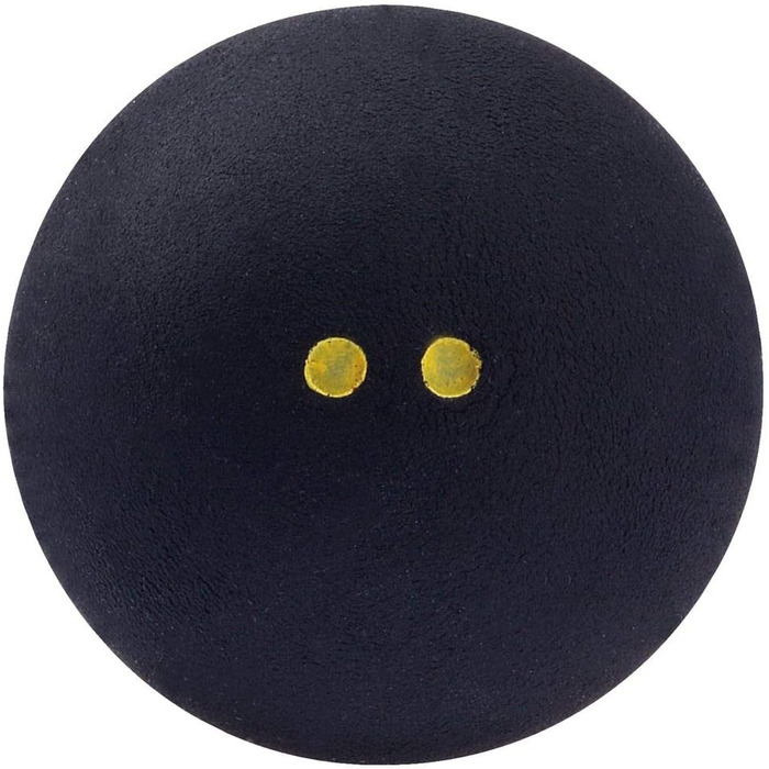 М'яч для сквошу Dunlop Sports XX Pro, 12 шт., чорний, подвійна жовта крапка