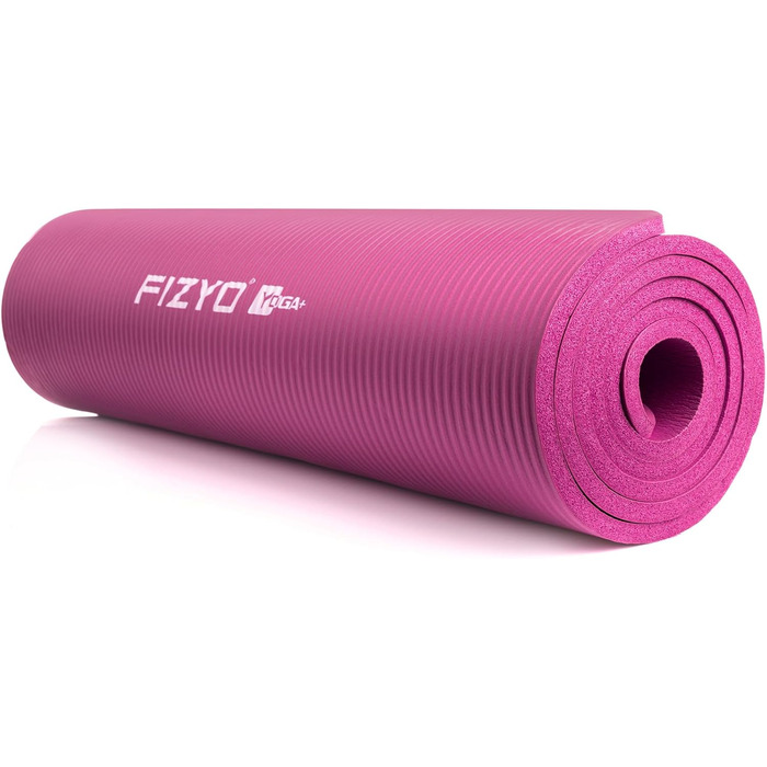 Килимок для йоги та фітнесу FIZYO FITYO, рожевий, 183x61x1 см, NBR-гума, для йоги, тренувань, відпочинку