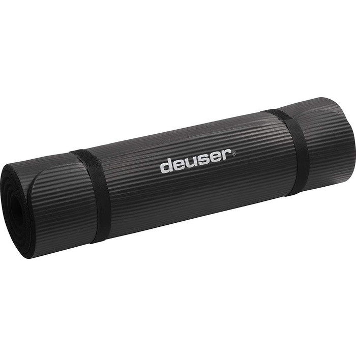 Фітнес-мат Deuser XL 180x90x1 см, нековзкий, теплоізольований, екологічний, NBR, для йоги, гімнастики, спорту