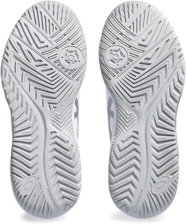 Жіночі тенісні кросівки ASICS Dedicate 8 білого та сріблястого кольорів, розмір 40.5 EU