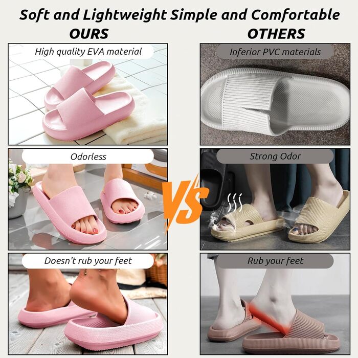 Шльпанці Badelatschen Cozislides: жіночі та чоловічі шльпанці для дому та пляжу, антиковзкі, рожеві, 37/38 EU