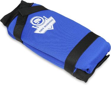 Захист гомілки DBX Bushido Sport Flexibler XL, синій – для тайського боксу, MMA та кікбоксингу, ідеальна посадка
