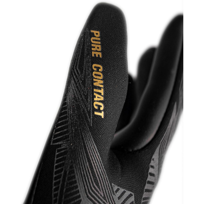 Воротарські рукавички Reusch Pure Contact Infinity Junior чорно-золоті, розмір Junior