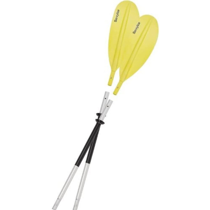 Алюмінієве двосекційне весло Sevylor K-compact, чорне/сіре/жовте, 230 см