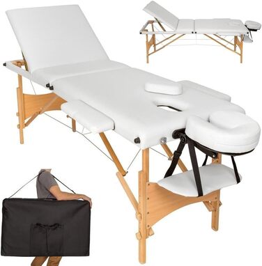 Дерев'яне крісло-масажер BAKAJI з 3 зонами, XL LUX, для фізіотерапії, спа, велнес, професійних косметологів, з сумкою для перенесення