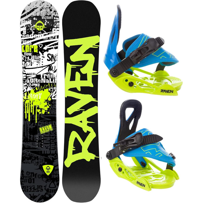Сноуборд RAVEN Snowboard Set Junior: Сноуборд Core + Кріплення MP Black XS/S
