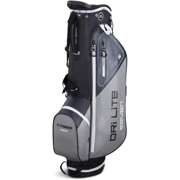 Сумка для гольфу Big Max Dri Lite Seven 2024 сіро-чорна - сумка для гольфу з водонепроникним покриттям