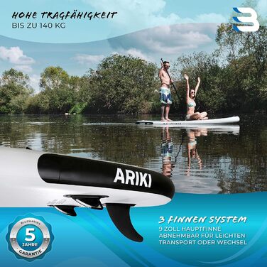 Надувна SUP-дошка Bluemarina Ariki 325x86x15 см, до 140 кг, комплект для сапбордингу, гарантія 5 років