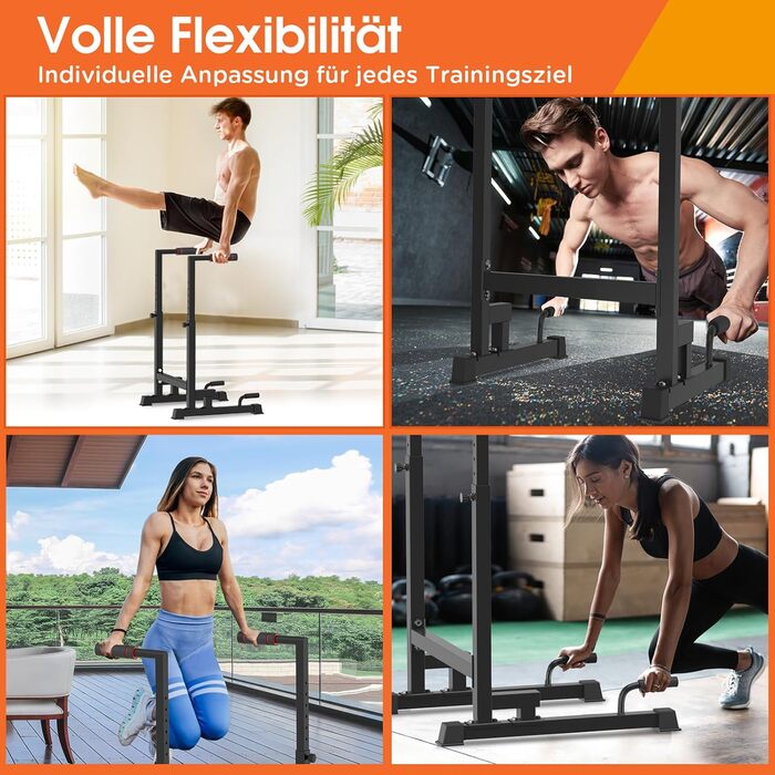Бруси для віджимань DH FitLife, регульовані, для дому, кросфіт, каллістеніка, паралети, 100-130 см