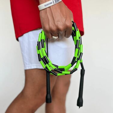 Професійна скакалка Elevate Rope з перлинами, 3 м, регульована, якісні перлини і полімерний шнур, для фрістайлу, кардіо та трюків, для всіх рівнів, для залу та вулиці