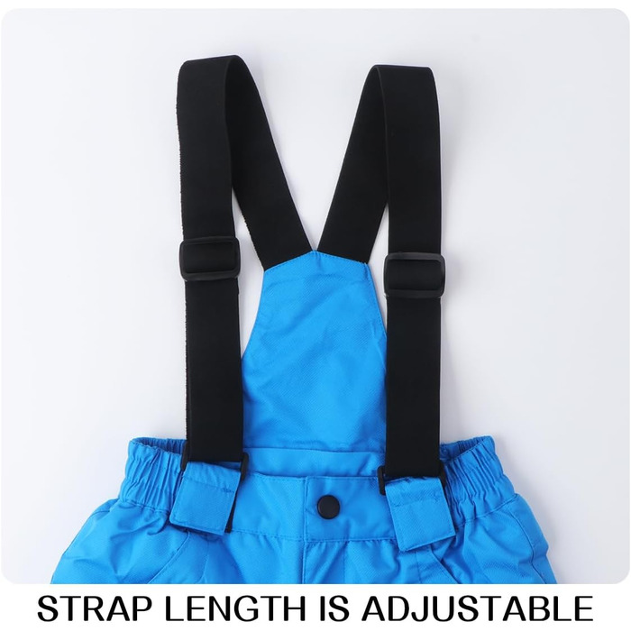 Дитячий зимовий костюм для сноуборду та лиж, водонепроникний, для хлопчиків та дівчаток (блакитний, 10-11 років)