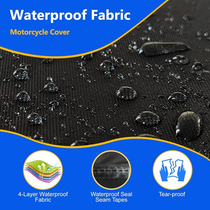 Чохол для мотоцикла 600D, водонепроникний, з кишенями, для мото, скутера, авто