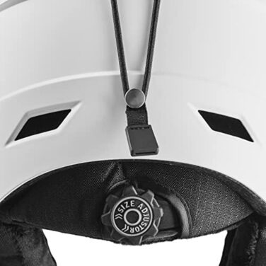 Чорний шлем для катання на лижах GERLOS I з вентиляцією, унісекс, з тримачем для маски (54-57 см)