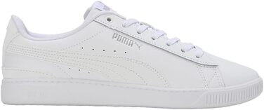 Жіночі шкіряні кросівки PUMA Vikky V3 Lthr, білі з сріблястими деталями, розмір 39 EU