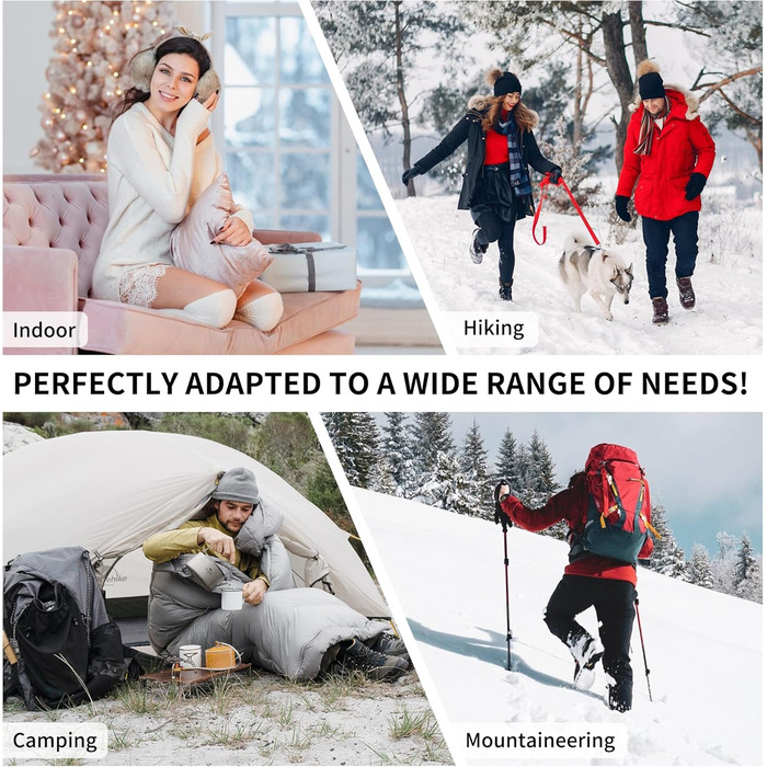 Спальний мішок Naturehike 750FP, 4 сезони, теплий зимовий, ультралегкий, для кемпінгу (CW700/Сірий/L)