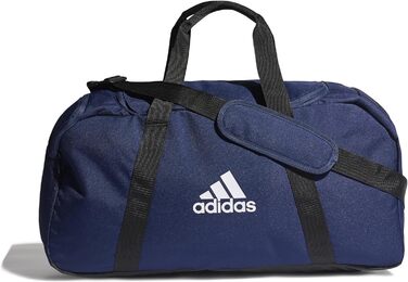 Сумка-дуфел adidas Tiro Primegreen унісекс, середня, темно-синя/чорна/біла, екологічний матеріал