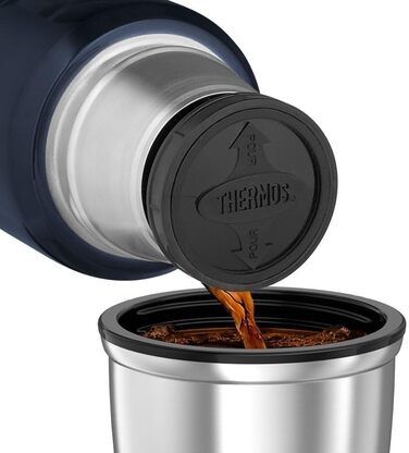 Термос 2 л з нержавіючої сталі Thermos, синій, для напоїв