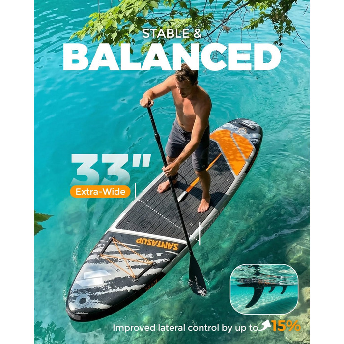 SUP дошка надувна Stand Up Paddle Board 320/335 см з комплектом аксесуарів: весло, насос, рюкзак, ліш, гермосумка, для дорослих