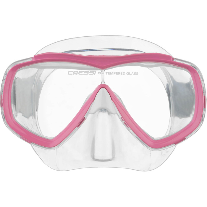 Маска для снорклінгу Cressi Estrella Jr. (Прозора/Рожева) – дитяча маска для дайвінгу та снорклінгу