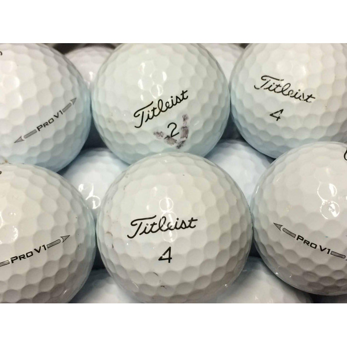 50 м'ячів для гольфу Titleist Pro V1 Lakeballs AAA/AA у сітці