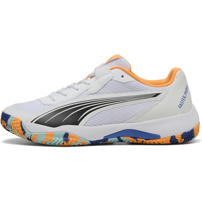 Кросівки тенісні PUMA Nova Court Unisex 42 EU (Білий, Чорний, Синій)
