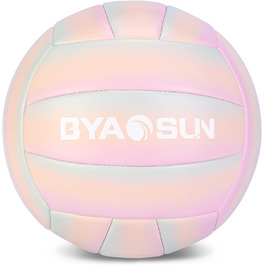 Волейбольний м'яч BYAOSUN, розмір 5, для гри в приміщенні, на вулиці та на пляжі. Ідеальний для тренувань, початківців, підлітків та дорослих