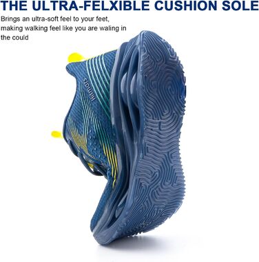 Кросівки для бігу Hitmars для чоловіків: спортивні, легкі, дихаючі, для вулиці, фітнесу, аутдору, EU 39-46 (Синій, 41 EU)