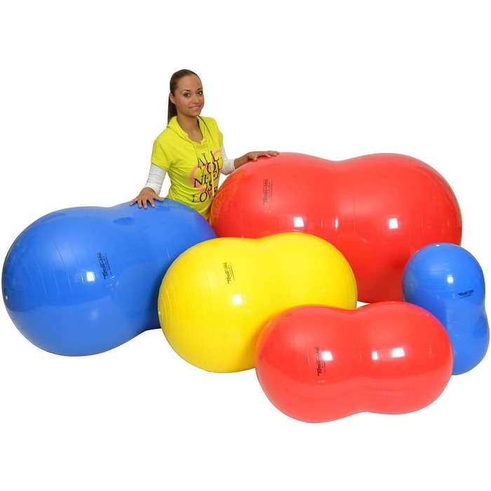 Фітбол GYMNIC Physio Roll для реабілітації, синій м'яч для гімнастики