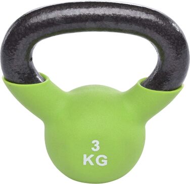 Гиря з масивного чавуну з вініловим покриттям, 2-20 кг – Kettlebell для фітнесу, тренувань та кросфіту