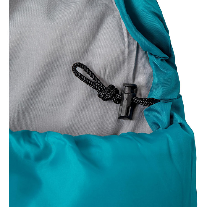 Сплячий мішок BESTIF для кемпінгу та відпочинку на природі. Легкий, водонепроникний, літній спальник 210x75cm, турквіс