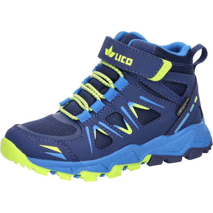 Трекінгові черевики Lico Kinder High VS для дітей (41 EU, Marine Blau Lemon)