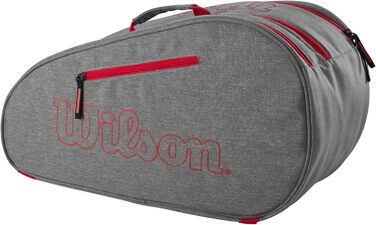 Сумка Wilson 56x29x31 см, сіро-червона, спортивна