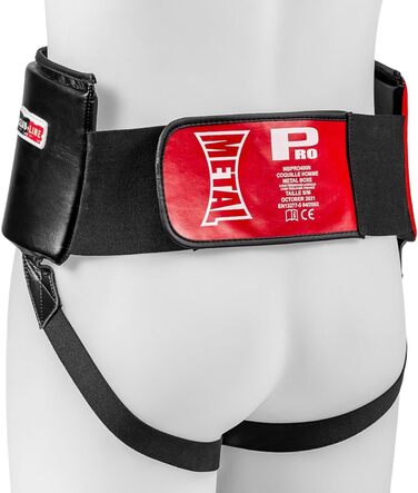 Захисна раковина METAL BOXE Club Line для чоловіків, професійна, S/M, чорна/червона