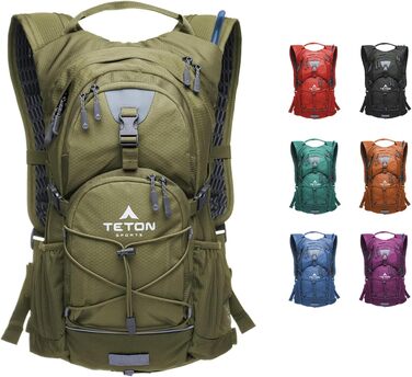 Гідраторний рюкзак TETON Sports Oasis для походів, бігу та велоспорту з питною системою та вбудованим дощовиком