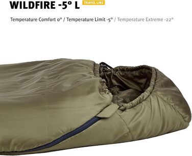 Сплячий мішок Wechsel Mumienschlafsack Wildfire -5°C для кемпінгу, 4 сезони, зимовий, L