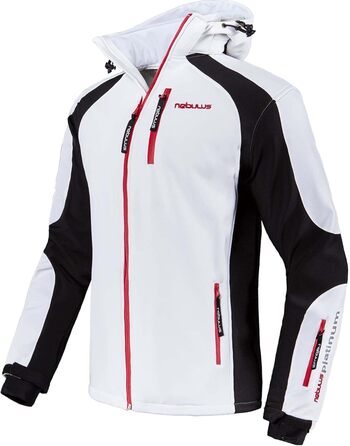 Куртка гірськолижна Nebuus Softshell Rockshe чоловіча чорно-біла (3XL)