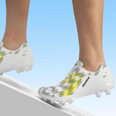 Футбольні бутси чоловічі JOMIX FG – легкі, неслизькі, з міцним синтетичним верхом (42 EU, білі)