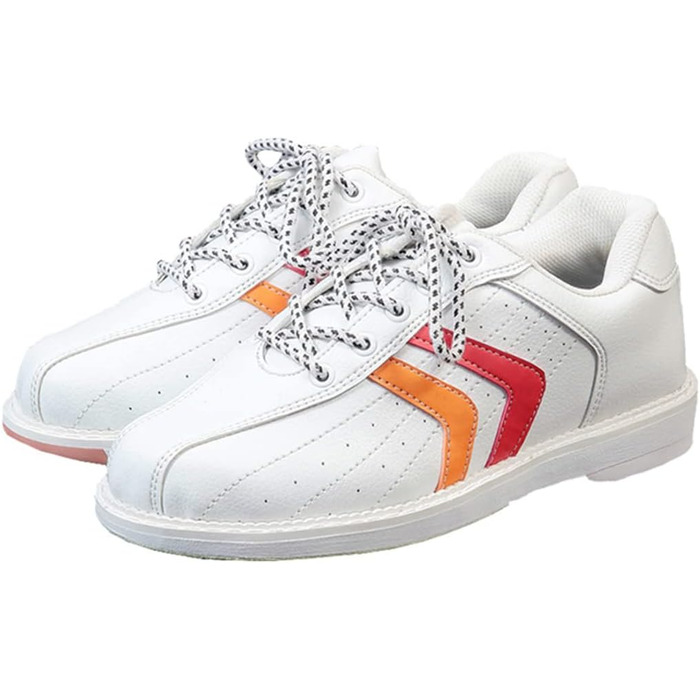 Боулінгові туфлі для чоловіків та жінок SDEQA - легкі, зручні, з антиковзаючою підошвою (40 EU, білі)