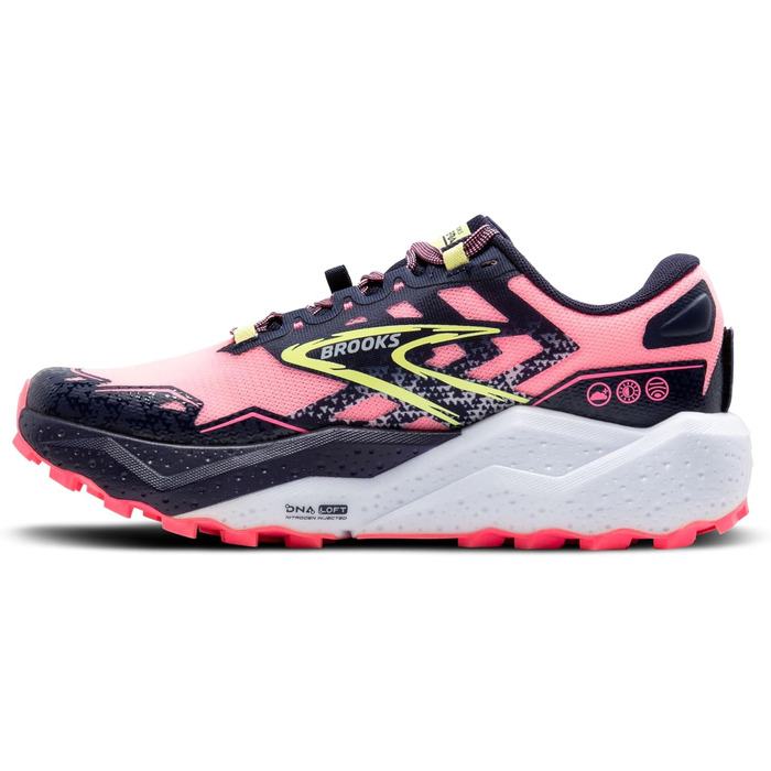 Жіночі кросівки Brooks Caldera 7 Rosa Peacoat Sonniges Limettengrün (38 EU)