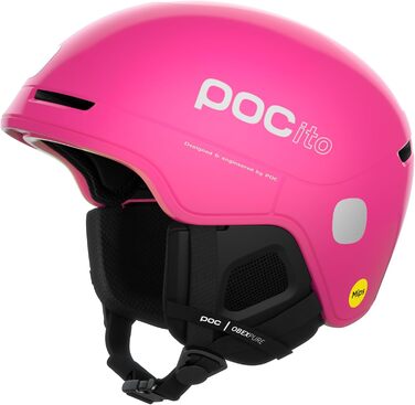 Дитячий лижний та сноубордичний шолом POC POCito Obex MIPS з RECCO, флуоресцентно-рожевий, XXS (48-52 см) – легкий, регульований захист для дітей