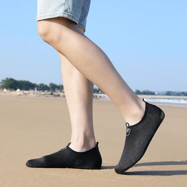 Шкарпетки для плавання та водних видів спорту Sixspace: чоловічі та жіночі, швидковисихаючі, з неопрену, розмір 34-47, чорний