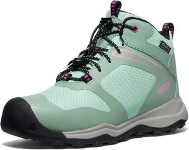 KEEN Wanduro Mid - водонепроникні трекінгові кросівки для дітей (Granite Green Ibis Rose, 30 EU)