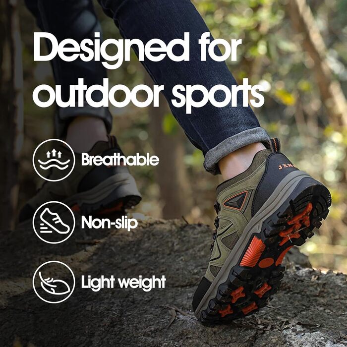 Чоловічі трекінгові черевики для хайкінгу та трейлраннінгу, Outdoor, 38-48 EU, Колір: Коричневий