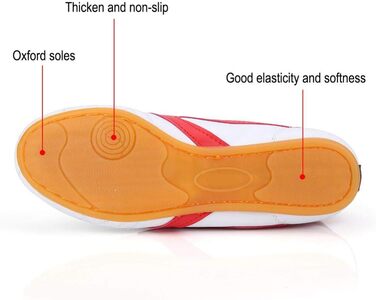 Взуття для Таеквондо Dilwe з PU-шкіри, спортивне взуття для боксу, кунг-фу, тайчі, розмір 38, підошва Oxford з антиковзаючим покриттям, легке та м'яке
