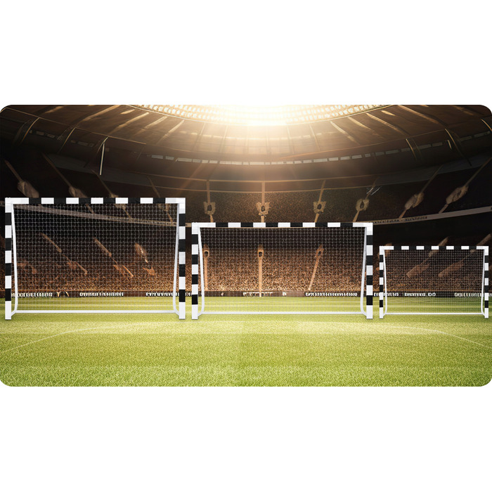 Портативні футбольні ворота Neo-sport, сталеві, складні, 300 x 200 x 90 см