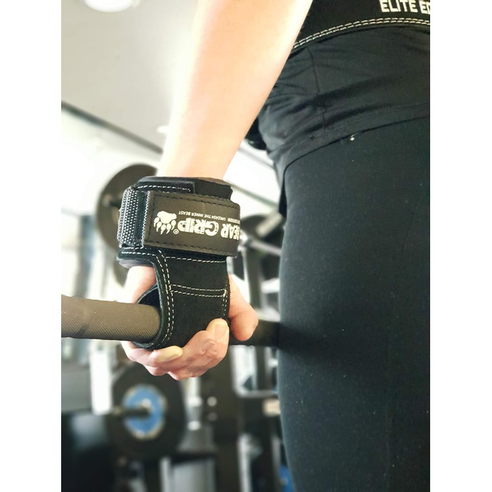 Ремінь/гачок для важкої атлетики BEAR GRIP Multi-Grip, міцний, з натуральної шкіри